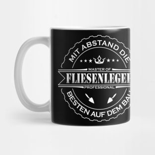 Mit Abstand die Besten auf dem Bau Fliesenleger Mug